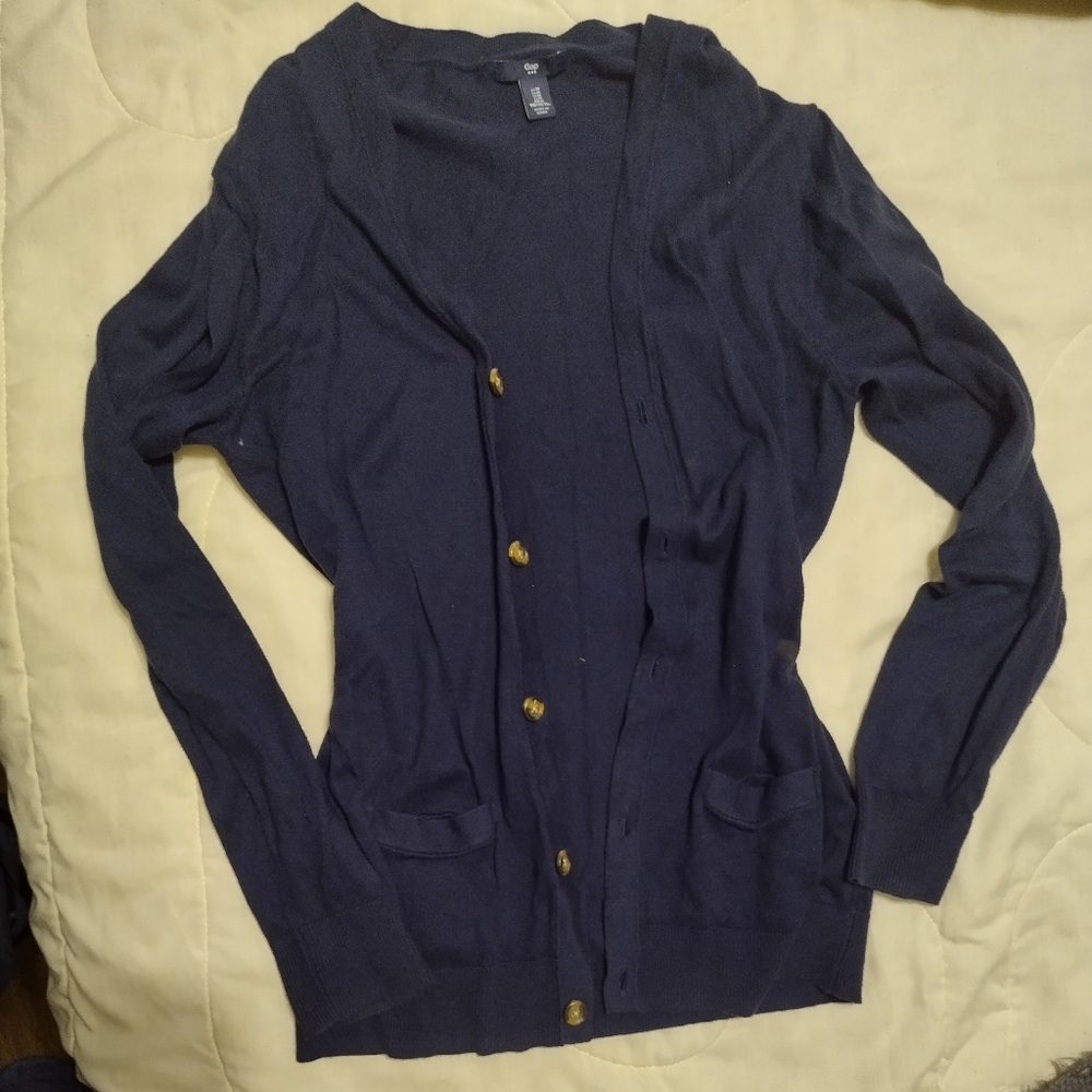 Gap M Navy cardigan